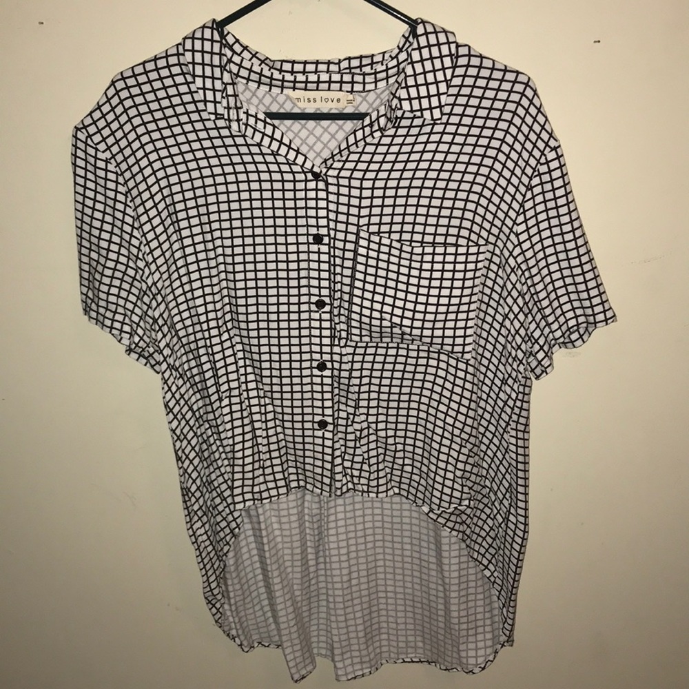 CHECKERED HIGH LOW TOP